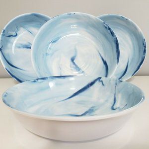 Sigrid Olsen Marble Blue Bowls Set of 4